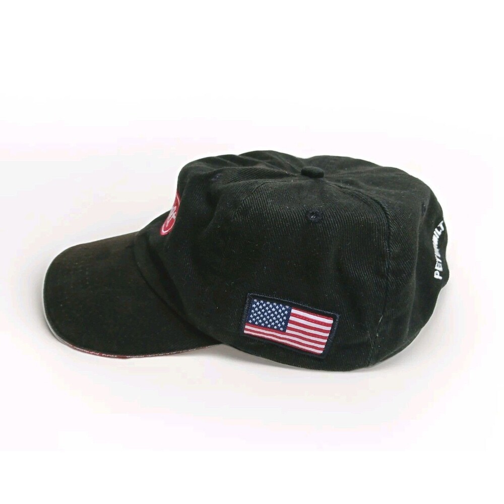 Peterbilt Trucker Cap Strap Back Gray Adjustable Hat Trucking Big Rig Norfolk - Picture 3 of 7